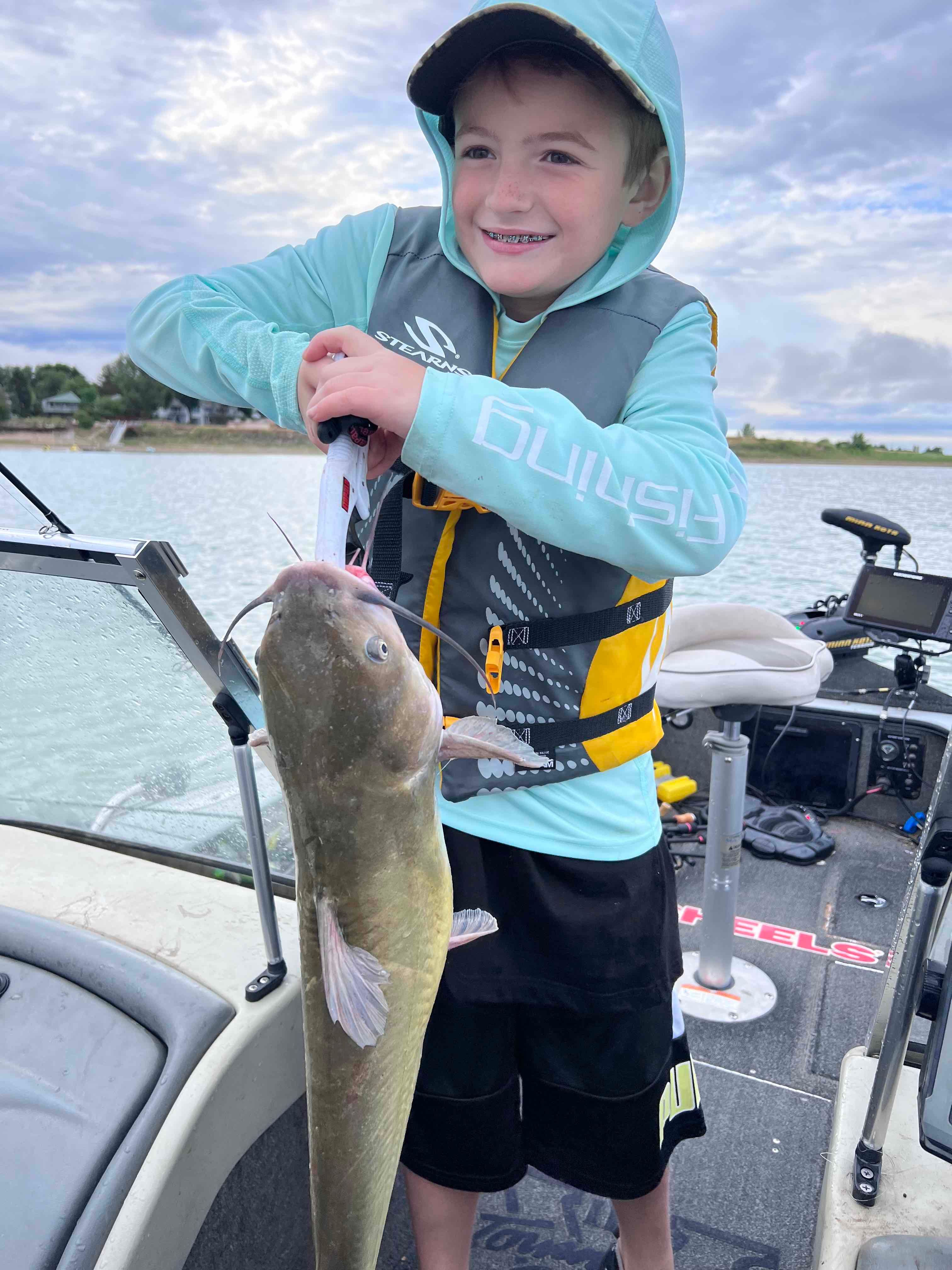 The Smile Says it all for this Boyd Catfish